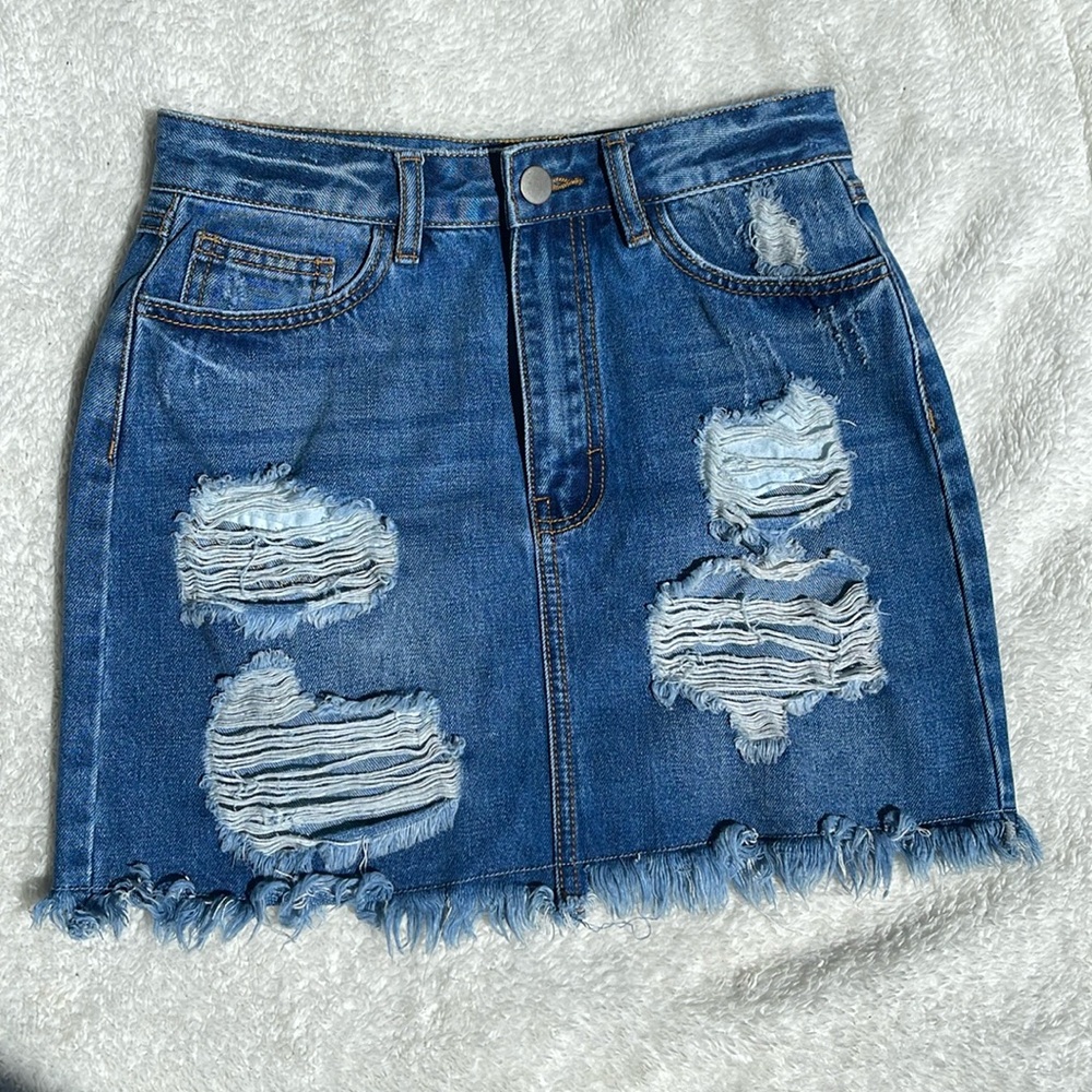 F21 Denim Skirt